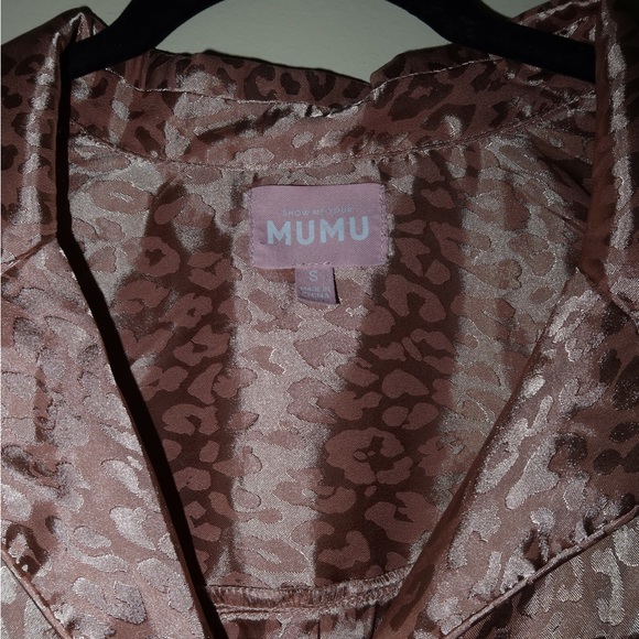 Show Me Your MuMu Gold/Tan Silk Cheetah PJ Set - Picture 7 of 10